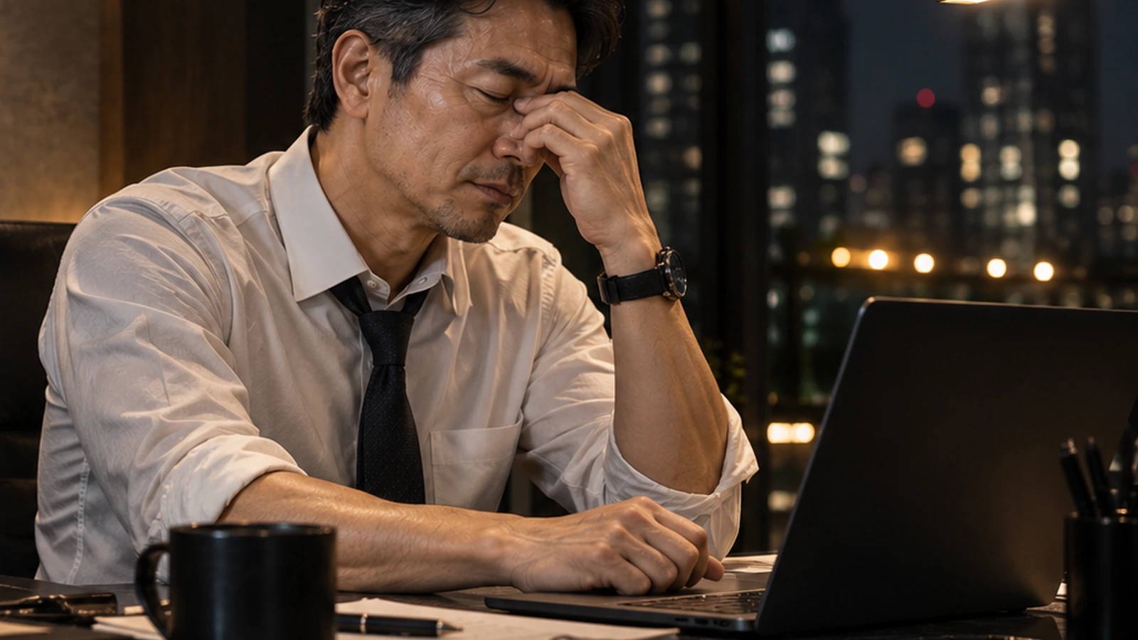 腹まわりと生活習慣を見直す男性のイメージ
