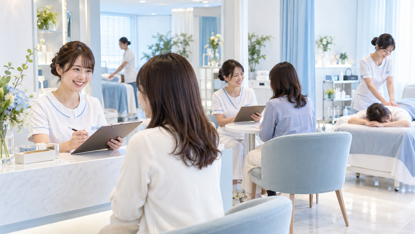 予約で賑わう店舗