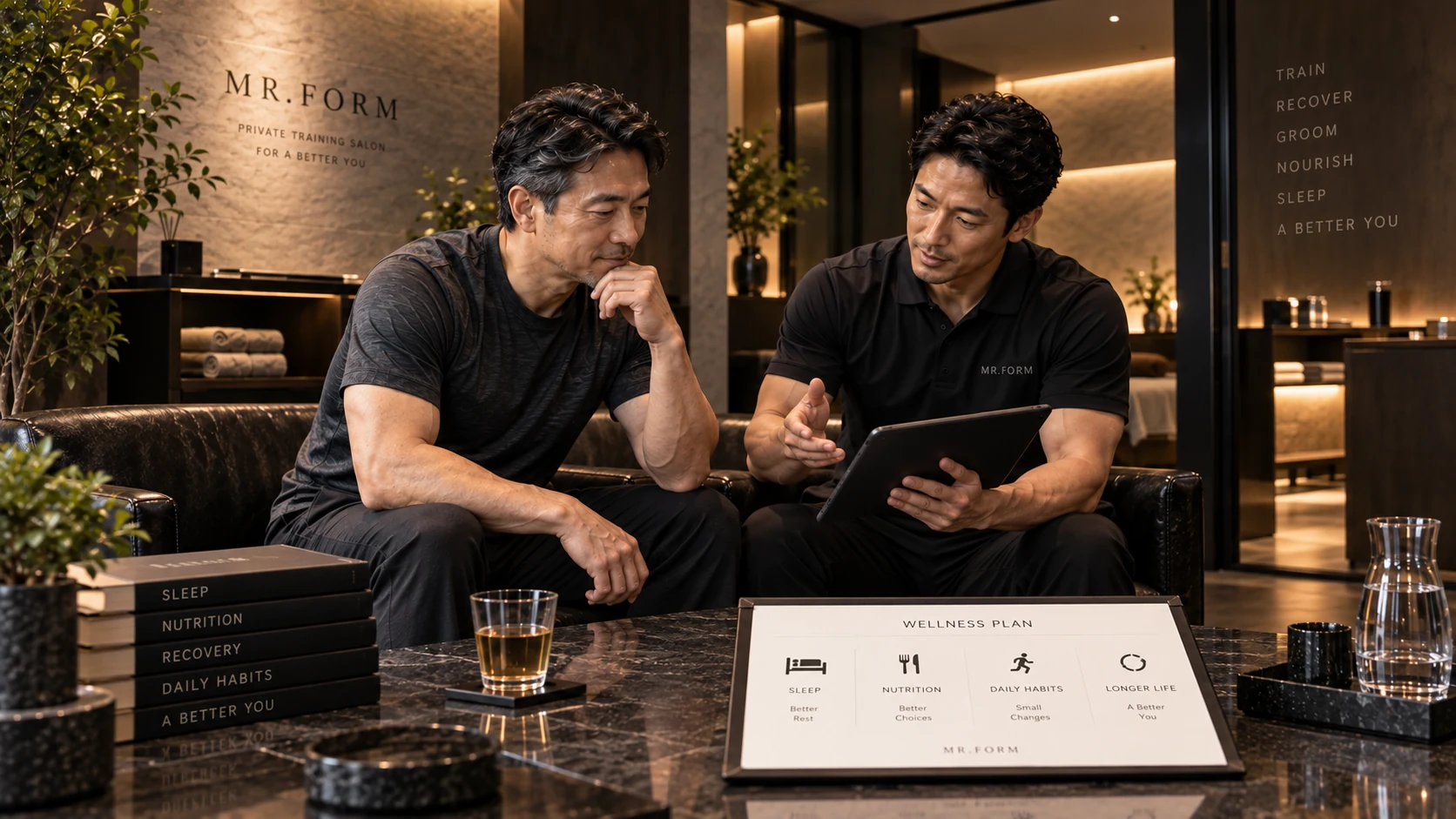 MR.FORMで睡眠や食事や生活習慣を相談するFUELのイメージ